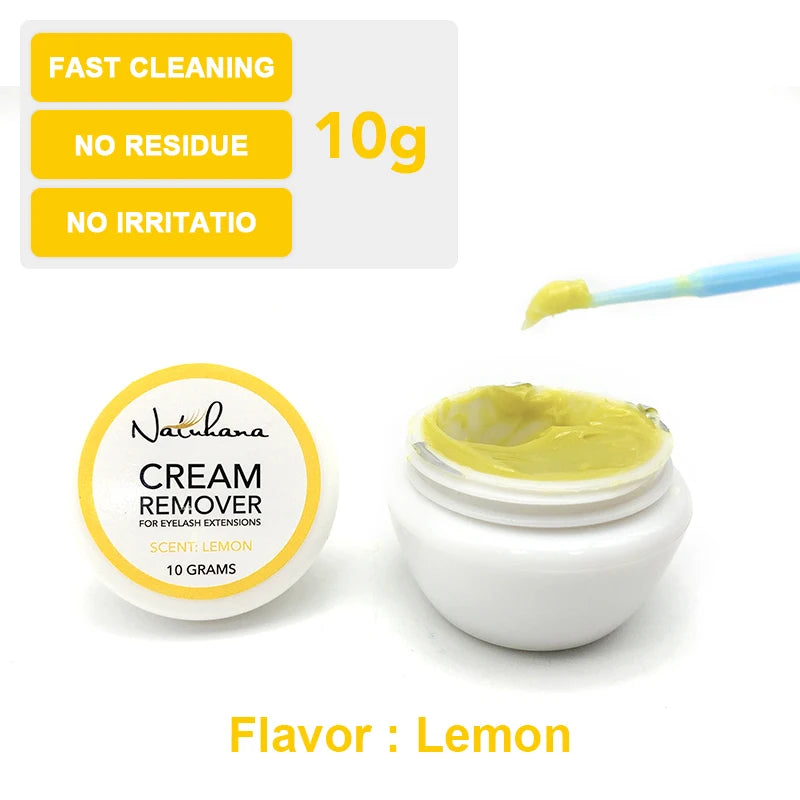 NATUHANA Fruit Flavour Eyelash Remover Glue Quick Unloading Adhesive Professional Cream Remover for Eyeslashes Makeup Tools