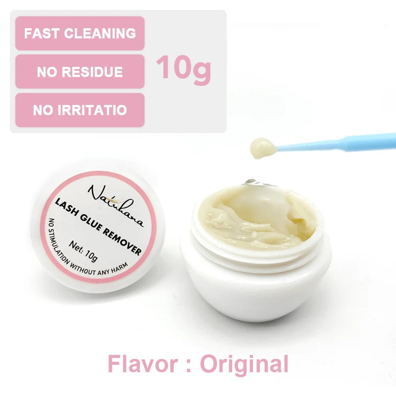 NATUHANA Fruit Flavour Eyelash Remover Glue Quick Unloading Adhesive Professional Cream Remover for Eyeslashes Makeup Tools