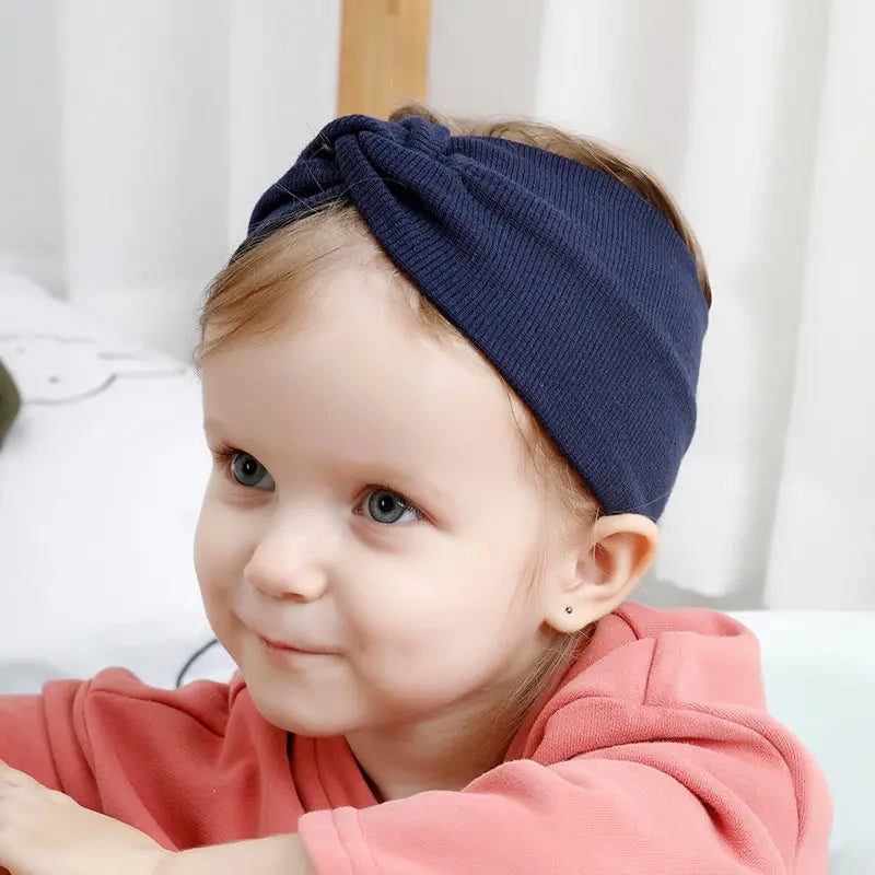 Baby Headband Mommy Twist Hairband For Women Girls Turban Mother Daughter Hair Accessories Cotton Newborn Head Wrap 2pcs/Set