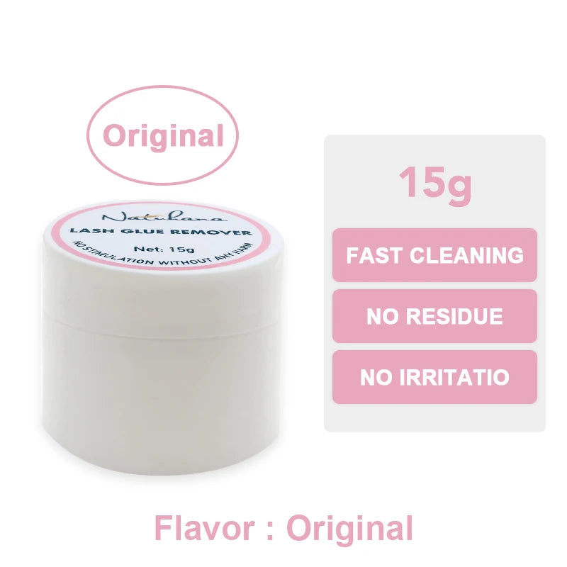 NATUHANA Fruit Flavour Eyelash Remover Glue Quick Unloading Adhesive Professional Cream Remover for Eyeslashes Makeup Tools