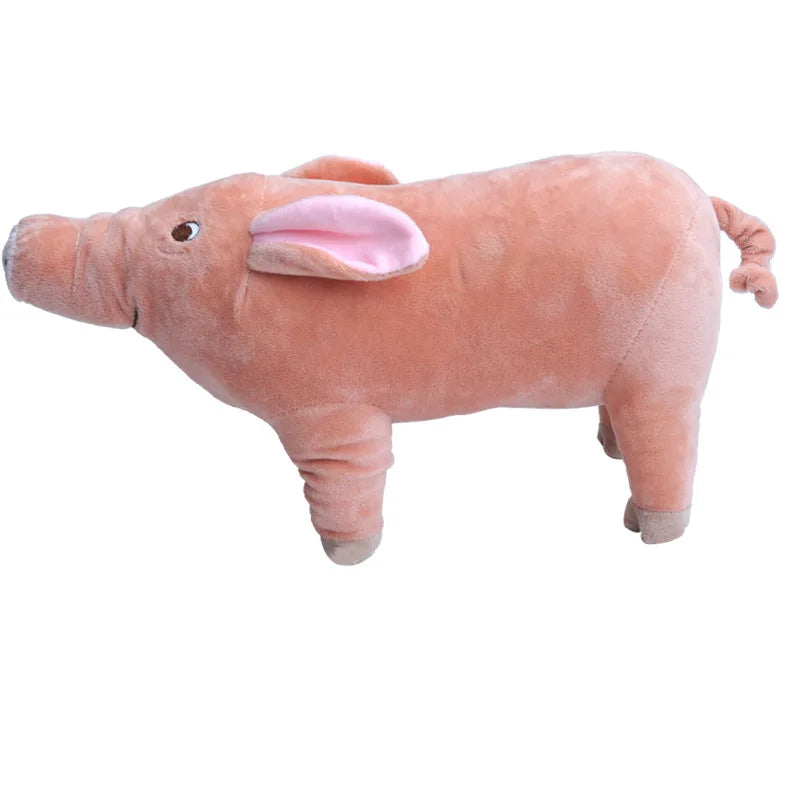 Cute Plush Pig French Bulldog Chew Toys for Dogs Bite-resistant Pet Dog Toy Venting Doll Sleeping with Animals Mascotas Supplies