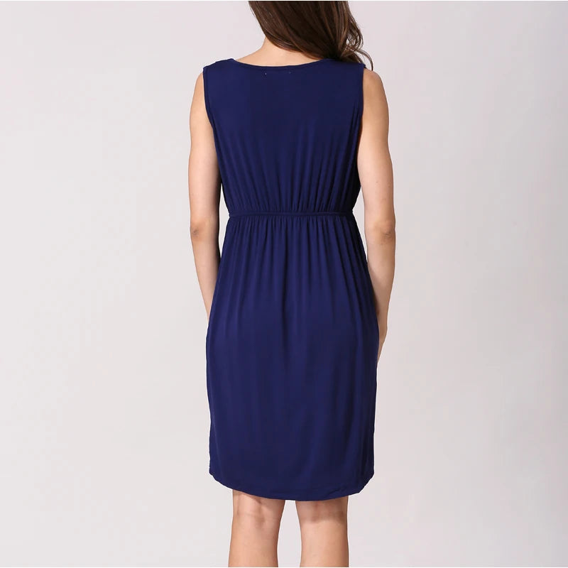 Summer Maternity Clothes Breastfeeding Dress Sleeveless Maternity Dresses For Pregnant Women Lactation Vest Nursing Skirt