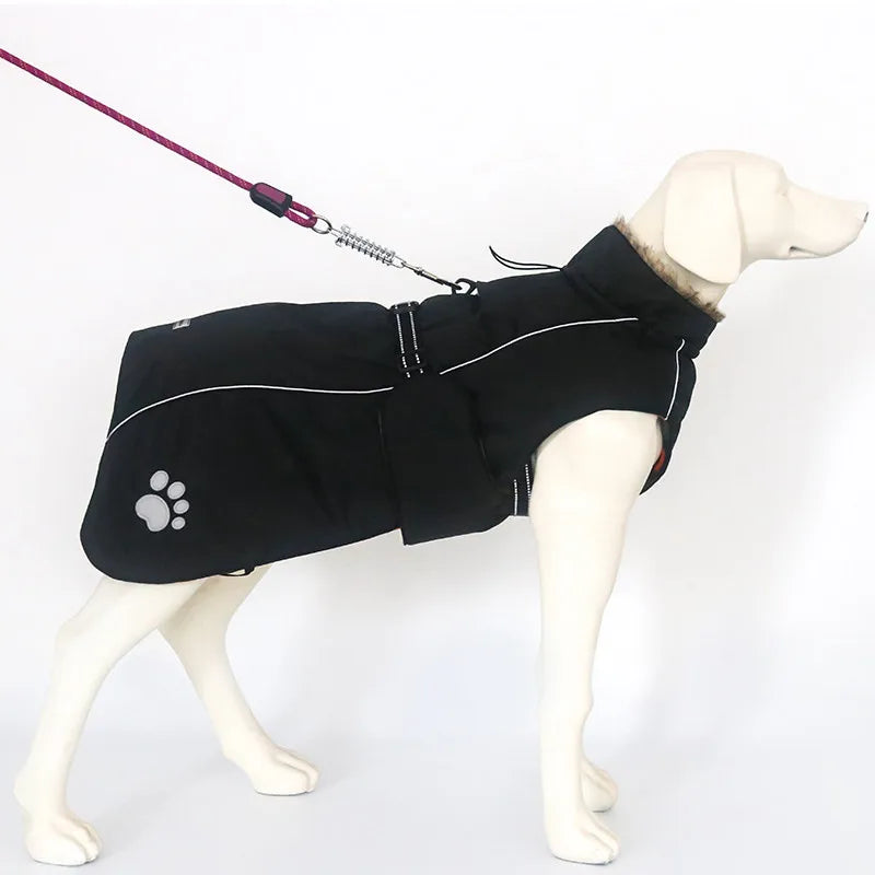 Pet Dog Clothes For Large Big Dogs Winter Warm Big Dog Jackets Padded Fleece Pet Coat Waterproof Design Dog Clothing Ropa Perro