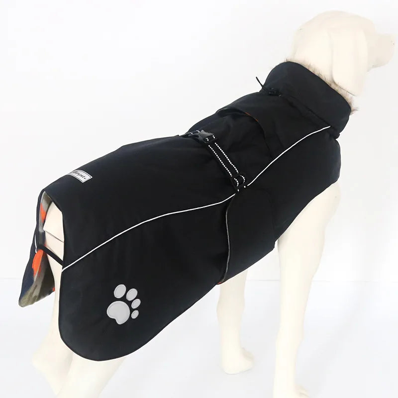 Pet Dog Clothes For Large Big Dogs Winter Warm Big Dog Jackets Padded Fleece Pet Coat Waterproof Design Dog Clothing Ropa Perro