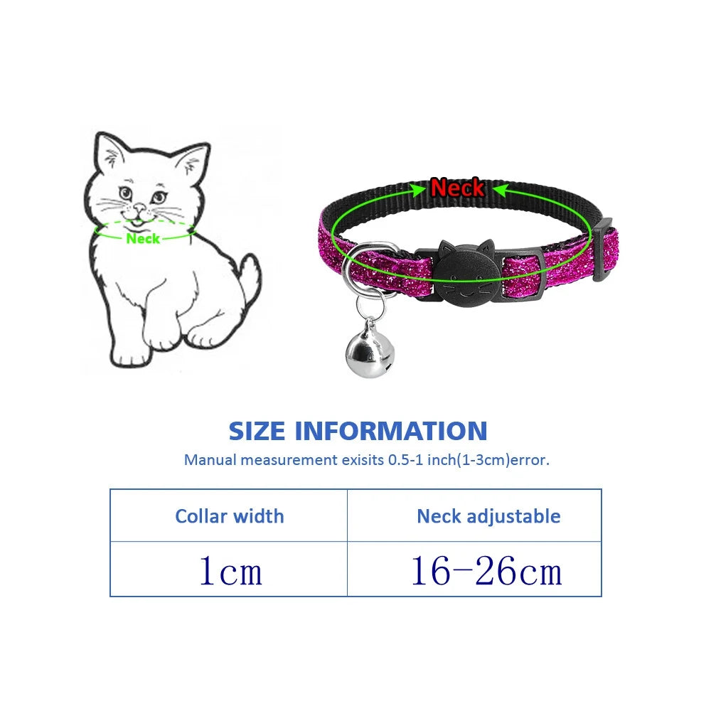 Collar for Cats Necklace Christmas Gift Cat Collar for Cats Accessories Chihuahua Cat Collar Cats Products for Pets Puppy Dogs
