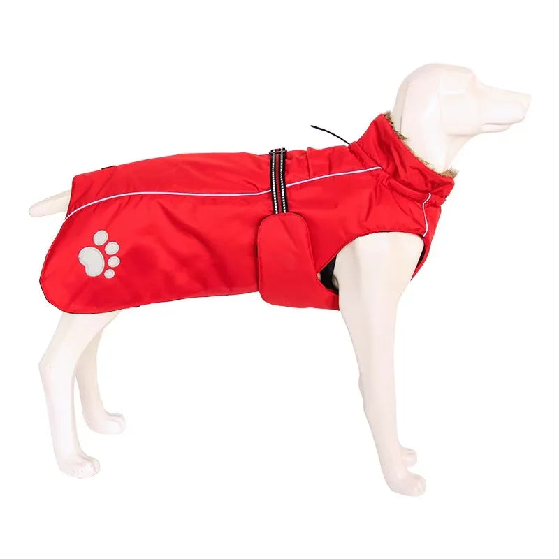 Pet Dog Clothes For Large Big Dogs Winter Warm Big Dog Jackets Padded Fleece Pet Coat Waterproof Design Dog Clothing Ropa Perro