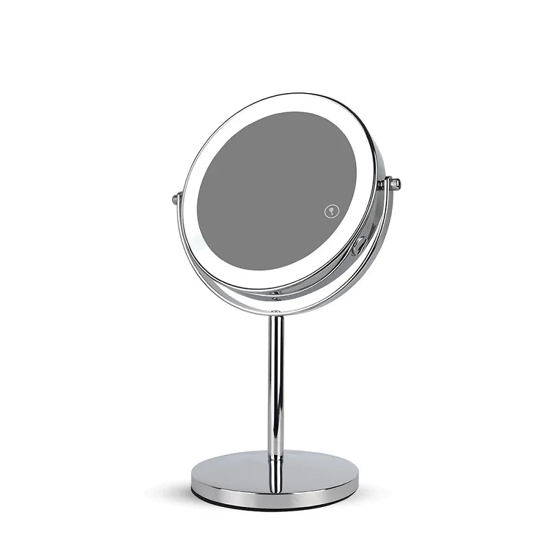 7in 3X Magnifying Cosmetic Mirror with USB Charging Touch Bath Vanity Dimmer Switch Make up Double Side Desktop Mirror