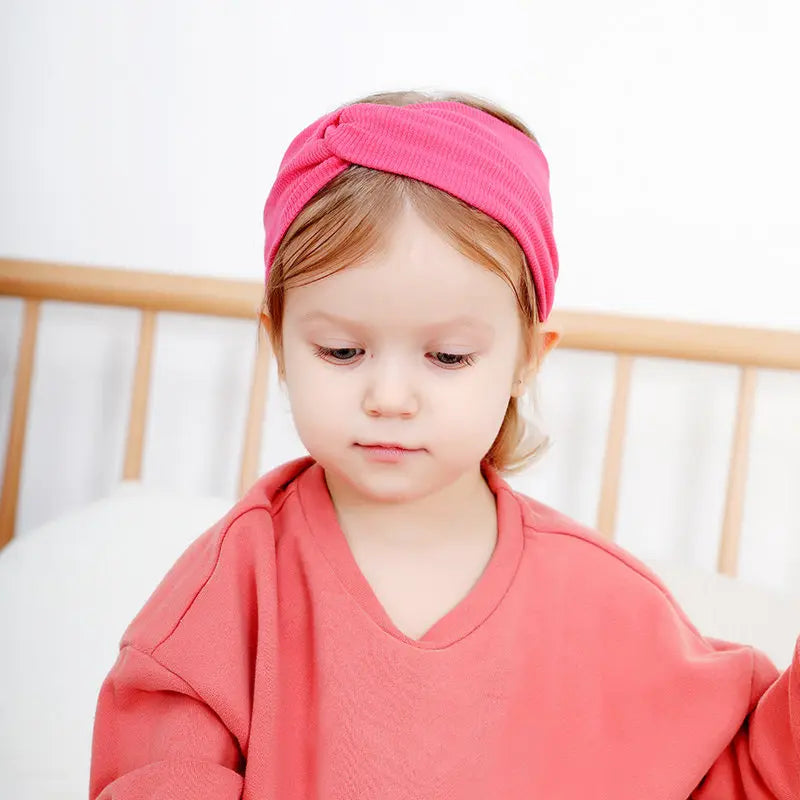 Baby Headband Mommy Twist Hairband For Women Girls Turban Mother Daughter Hair Accessories Cotton Newborn Head Wrap 2pcs/Set