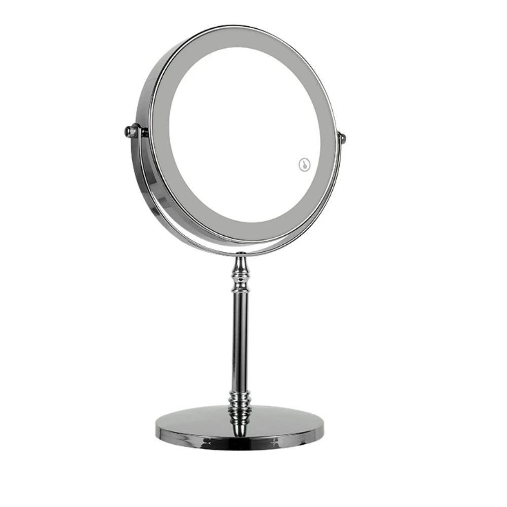7in 3X Magnifying Cosmetic Mirror with USB Charging Touch Bath Vanity Dimmer Switch Make up Double Side Desktop Mirror