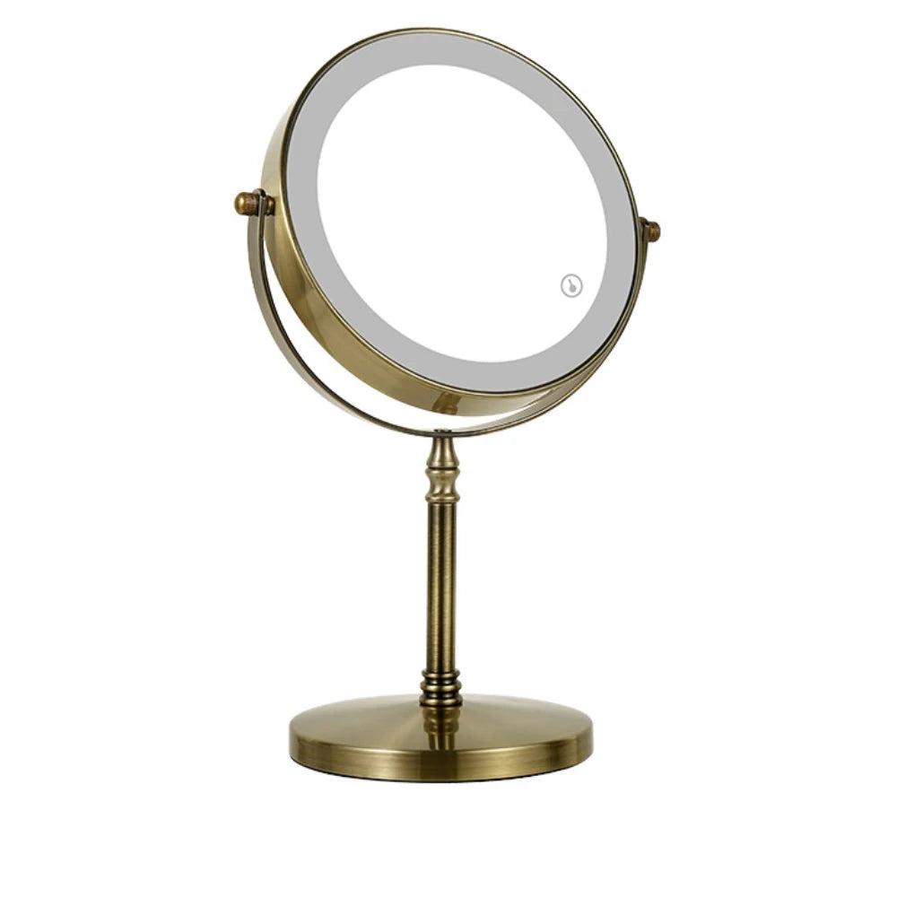 7in 3X Magnifying Cosmetic Mirror with USB Charging Touch Bath Vanity Dimmer Switch Make up Double Side Desktop Mirror