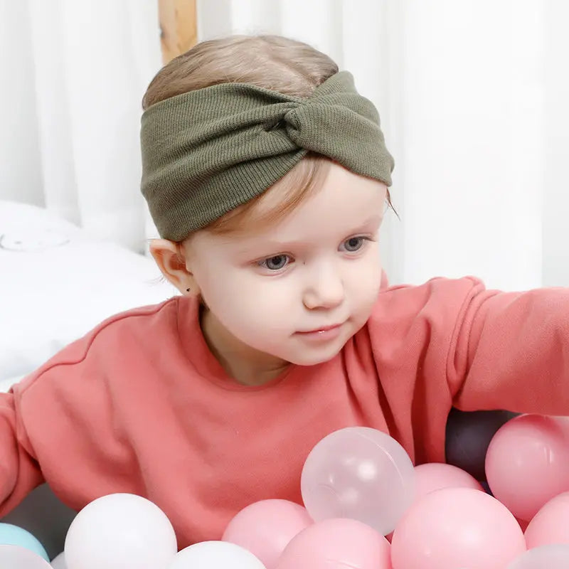 Baby Headband Mommy Twist Hairband For Women Girls Turban Mother Daughter Hair Accessories Cotton Newborn Head Wrap 2pcs/Set