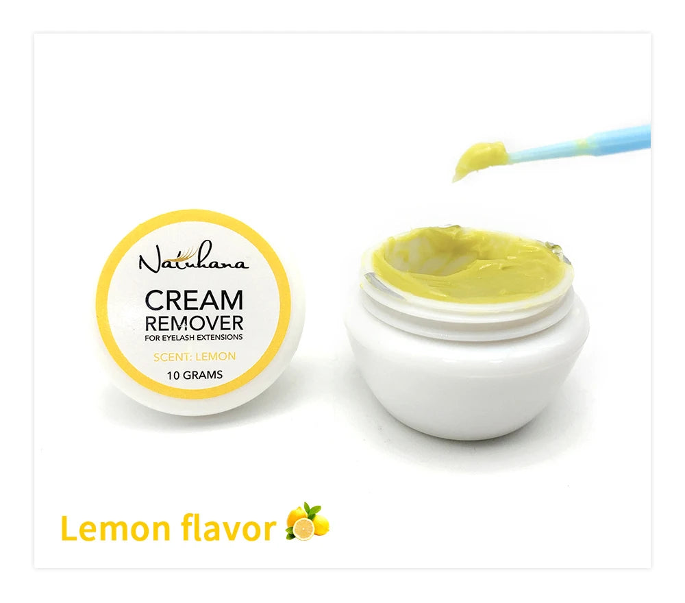 NATUHANA Fruit Flavour Eyelash Remover Glue Quick Unloading Adhesive Professional Cream Remover for Eyeslashes Makeup Tools