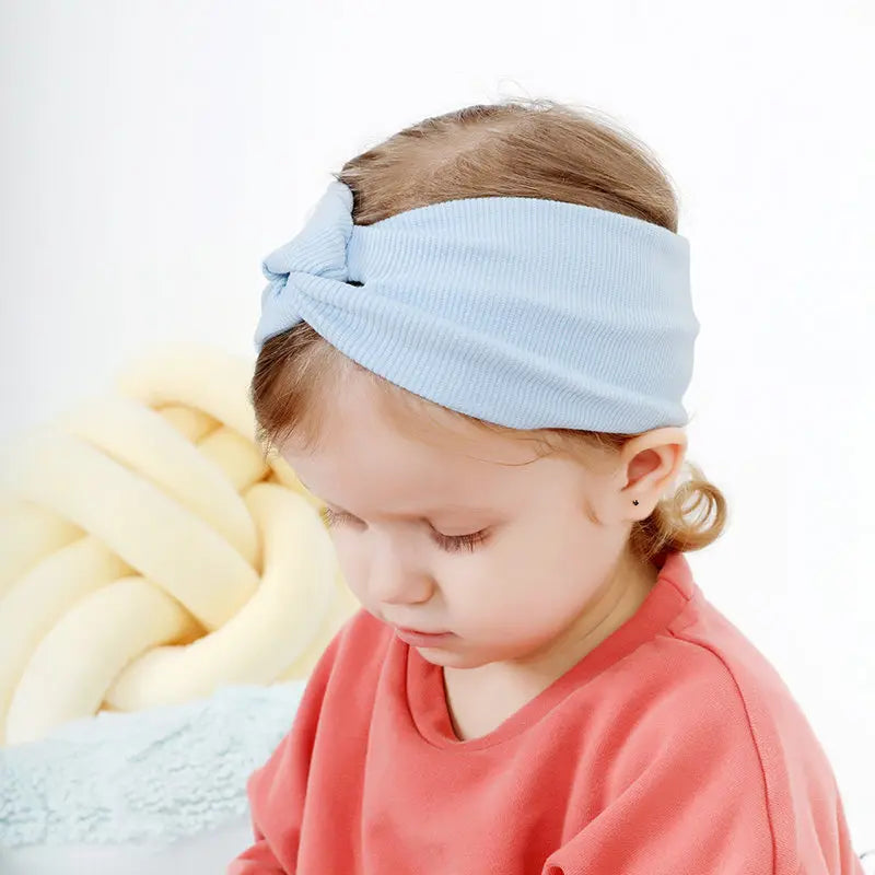 Baby Headband Mommy Twist Hairband For Women Girls Turban Mother Daughter Hair Accessories Cotton Newborn Head Wrap 2pcs/Set