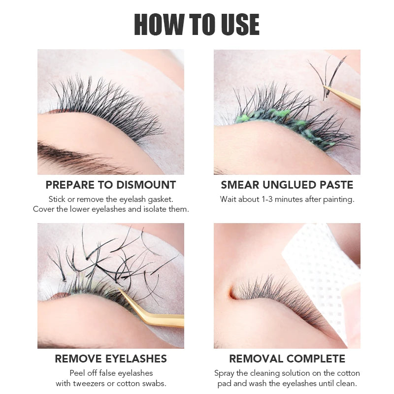 NATUHANA Fruit Flavour Eyelash Remover Glue Quick Unloading Adhesive Professional Cream Remover for Eyeslashes Makeup Tools