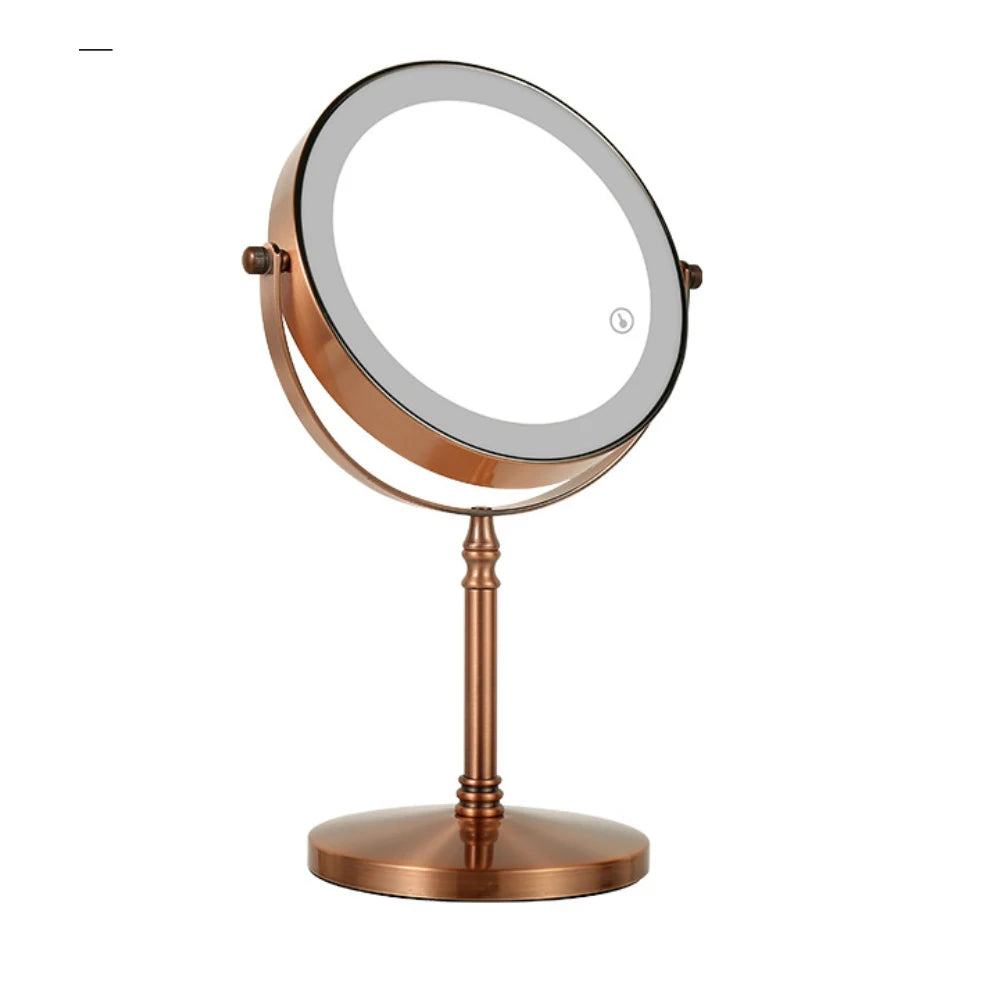 7in 3X Magnifying Cosmetic Mirror with USB Charging Touch Bath Vanity Dimmer Switch Make up Double Side Desktop Mirror