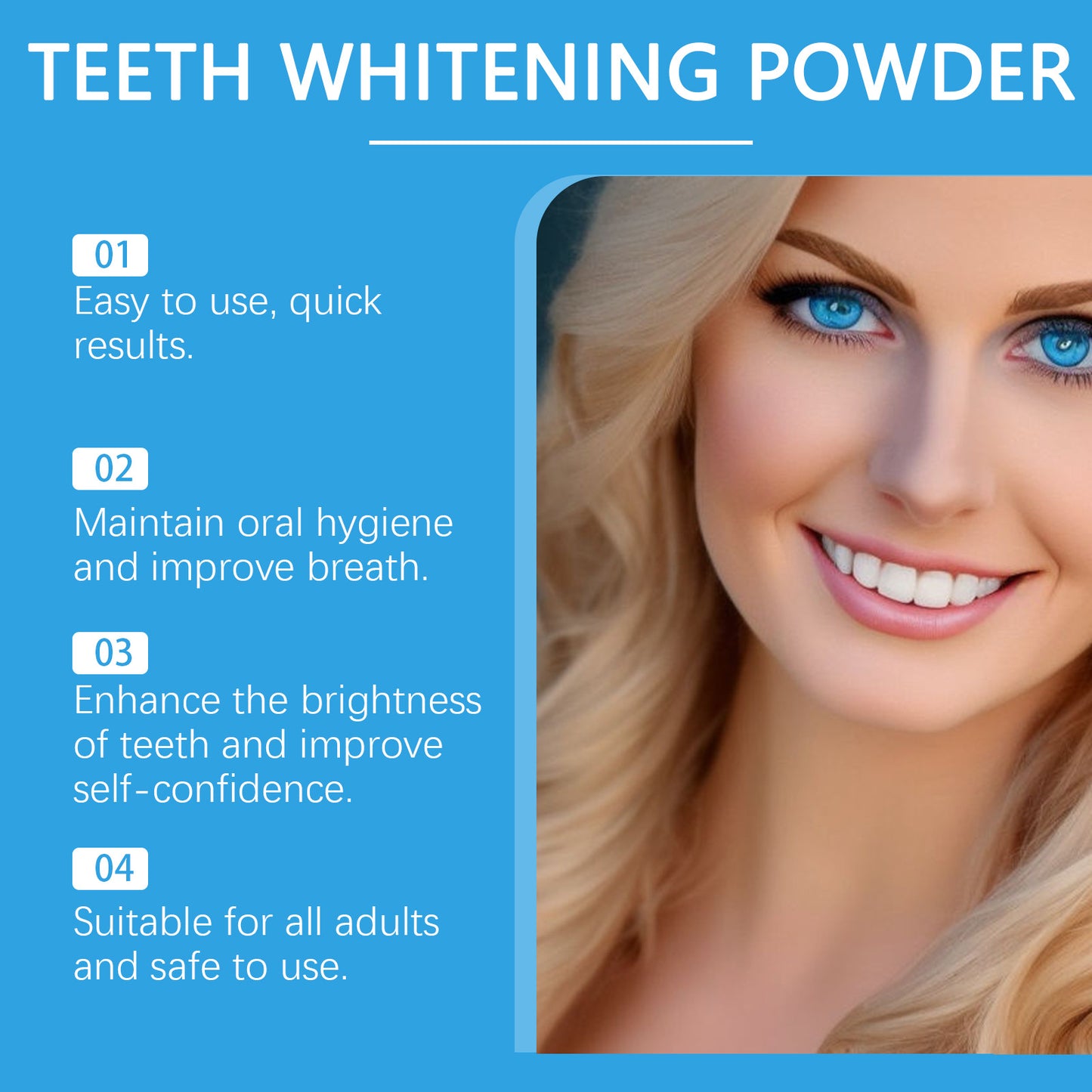 Teeth Whitening Powder Remove Yellow Plaque Stains Enamel Repair Dental Cleaning Toothpaste Fresh Breath Oral Hygiene Tooth Care