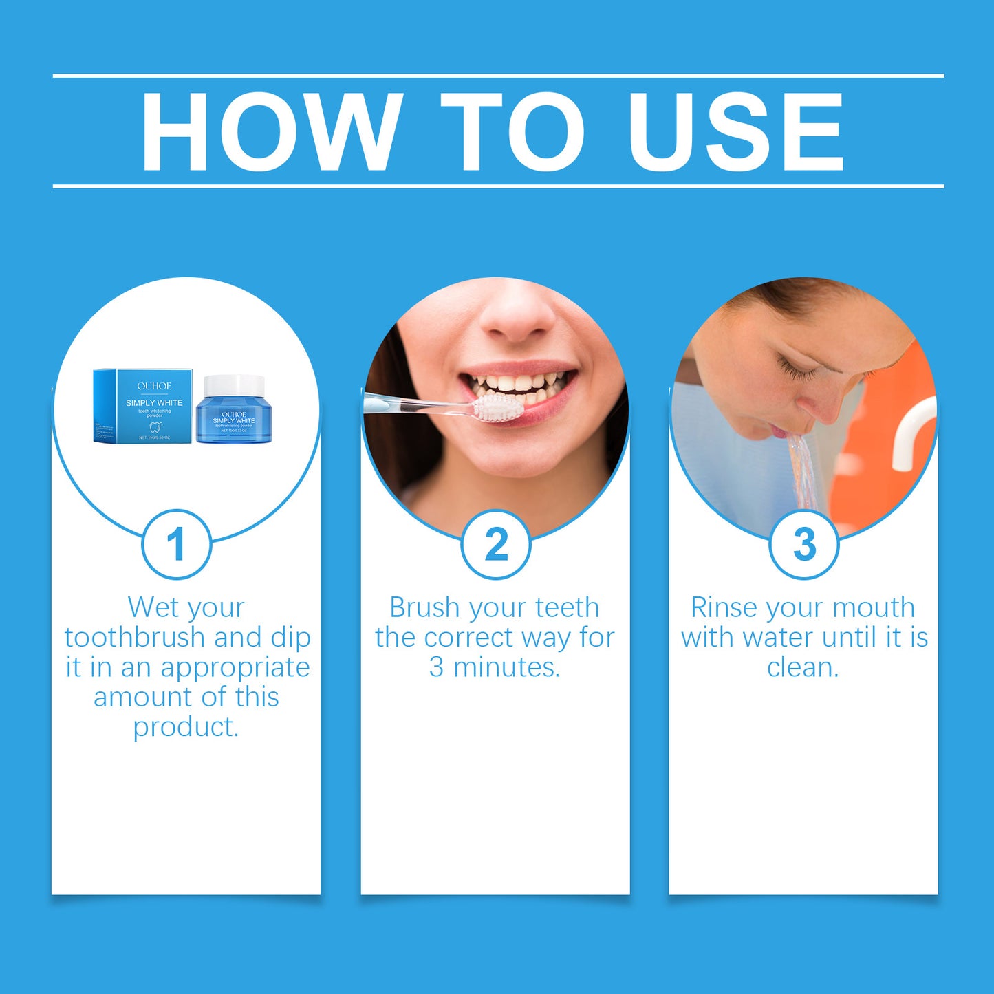 Teeth Whitening Powder Remove Yellow Plaque Stains Enamel Repair Dental Cleaning Toothpaste Fresh Breath Oral Hygiene Tooth Care