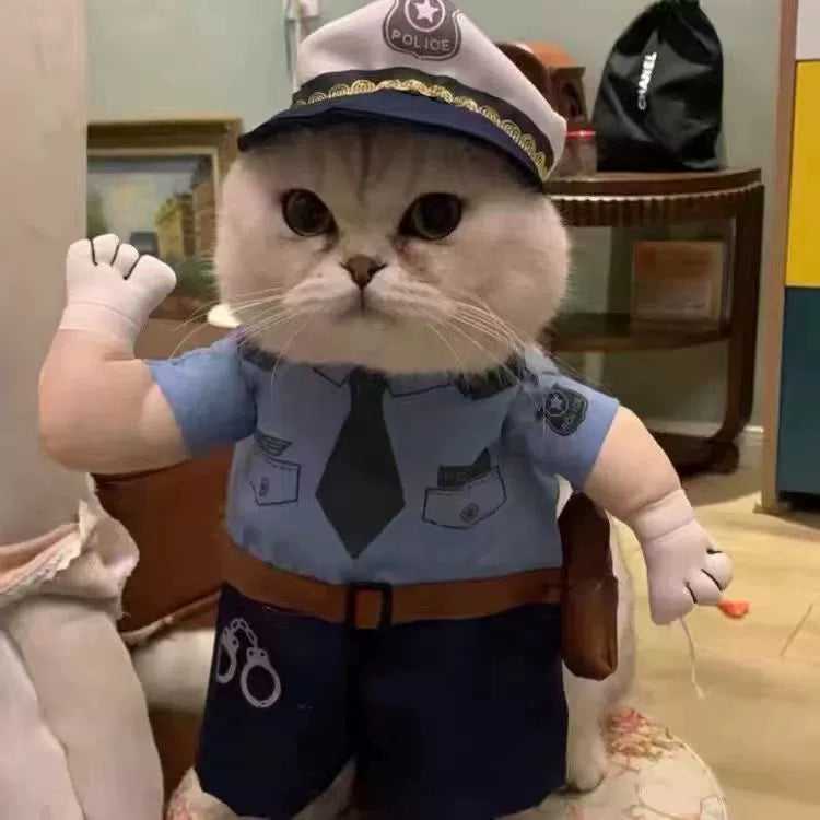 Cat Transformation Funny Pet Upright Pet Costume Cat Clothes Dog Funny Cat British Shorthair Cute Thin Summer Clothing