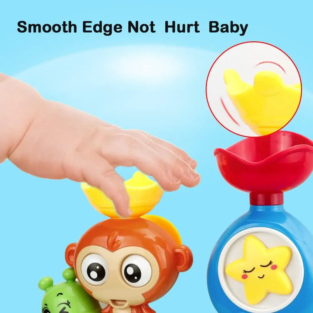 Bath Toys for Toddlers Age 1 2 3 Year Old Girl Boy Preschool New Born Baby Bathtub Water Toy Durable Interactive Infant Toy