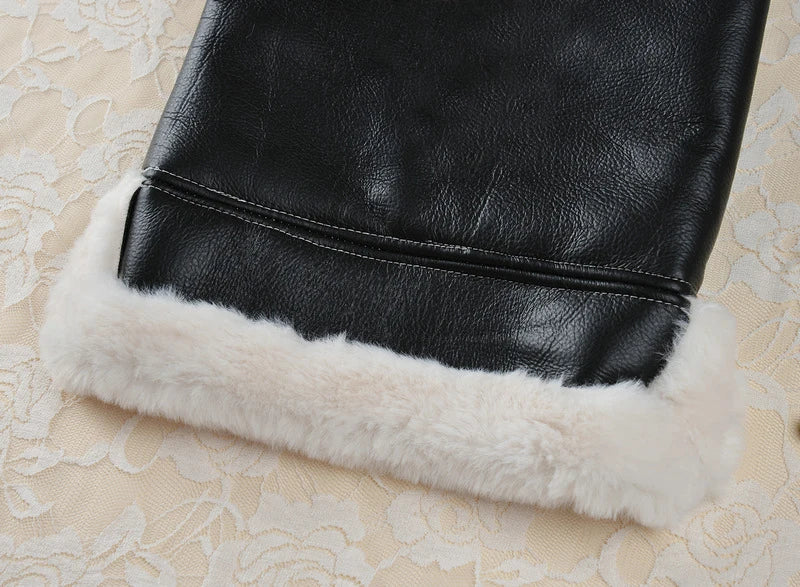 Flying Eagle PU Dog Clothes Plus Velvet Warm Pet Dog Coat Winter Thicken Leather Puppy Jacket Clothes For Small Medium Dogs Cats