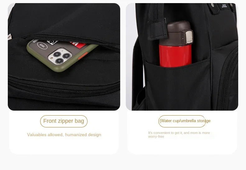 Nappy Backpack Diaper Bag Mummy Large Capacity Bags Mom Baby Multi-Function Waterproof Outdoor Travel Diaper Bags for Baby Care