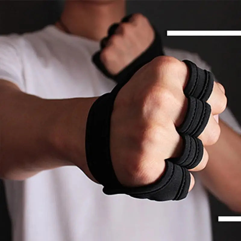 Lifting Palm Dumbbell Grips Pads Unisex Anti Skid Weight Training Gloves Gym Workout Fitness Sports For Hand Protector