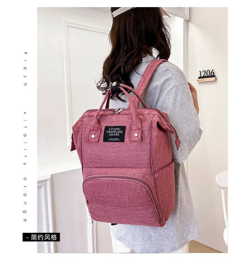 Nappy Backpack Diaper Bag Mummy Large Capacity Bags Mom Baby Multi-Function Waterproof Outdoor Travel Diaper Bags for Baby Care