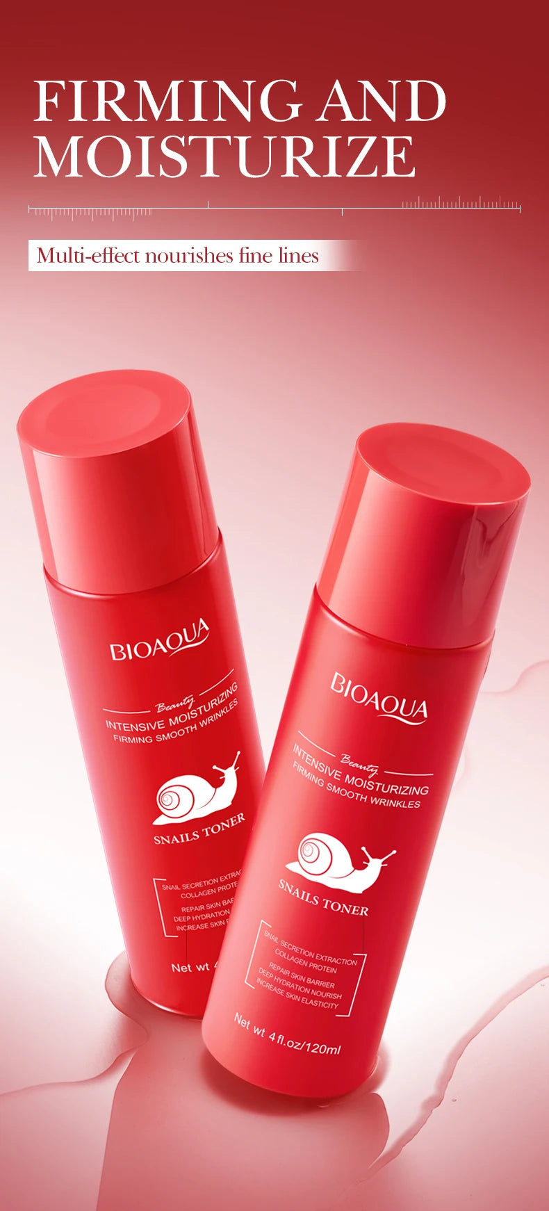 BIOAOUA Niacinamide Moisturizing and Rejuvenating Facial Toner Deep hydration Whitening Firming Face Toner Beauty Skincare