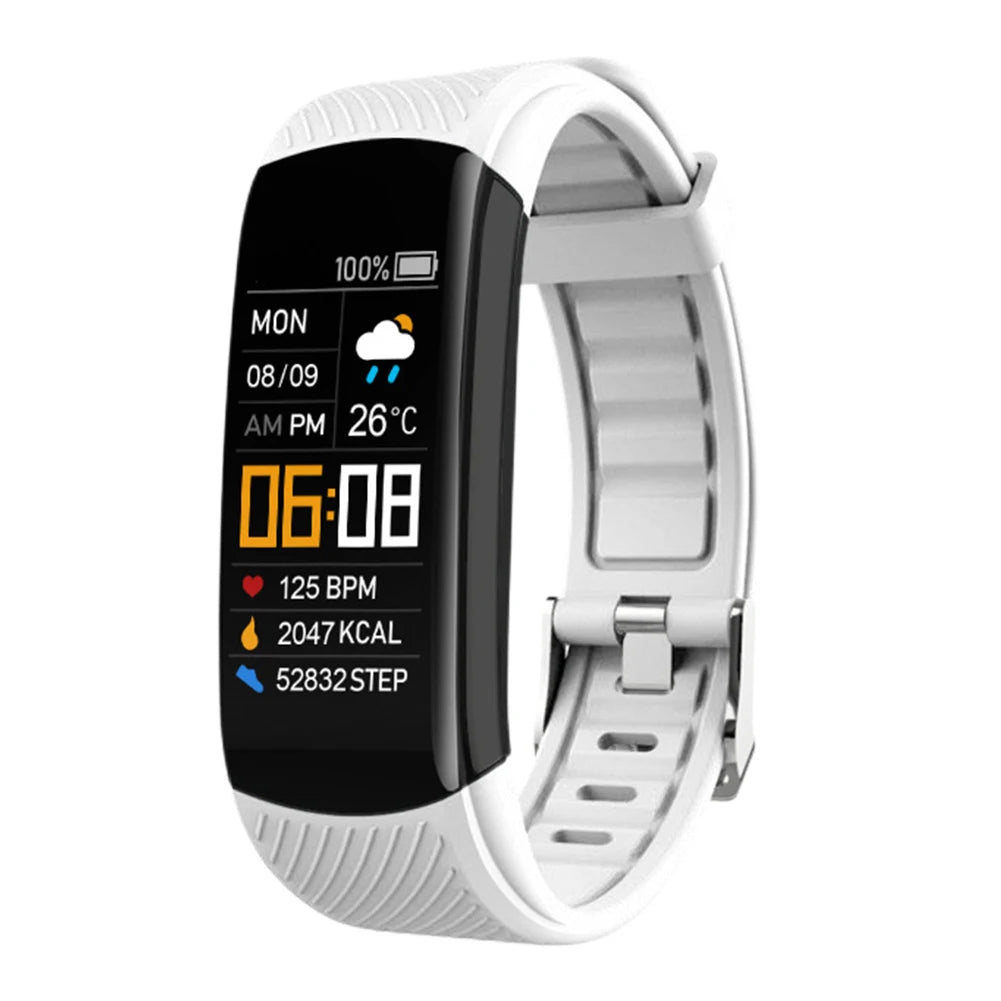 Smart Watch Waterproof Sport Smartwatch Heart Rate/Blood Pressure/Blood Oxygen Monitor USB Direct Charging for Outdoor Exercises
