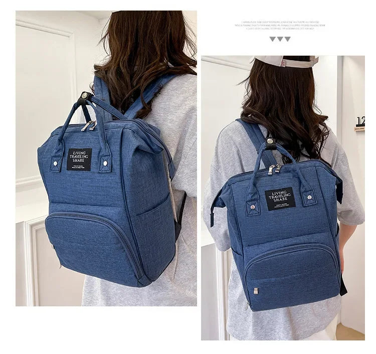 Nappy Backpack Diaper Bag Mummy Large Capacity Bags Mom Baby Multi-Function Waterproof Outdoor Travel Diaper Bags for Baby Care