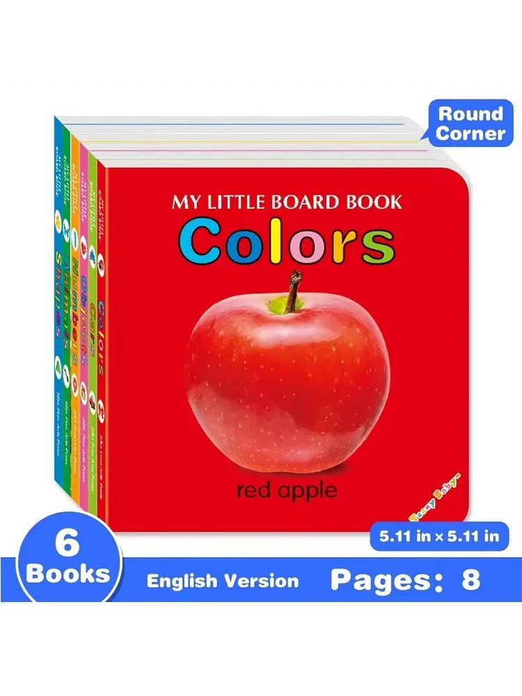 Baby Colorful Pattern Card Books Interactive Sensory Baby Toys Newborn Development Gift Accompanying Reading Early Education