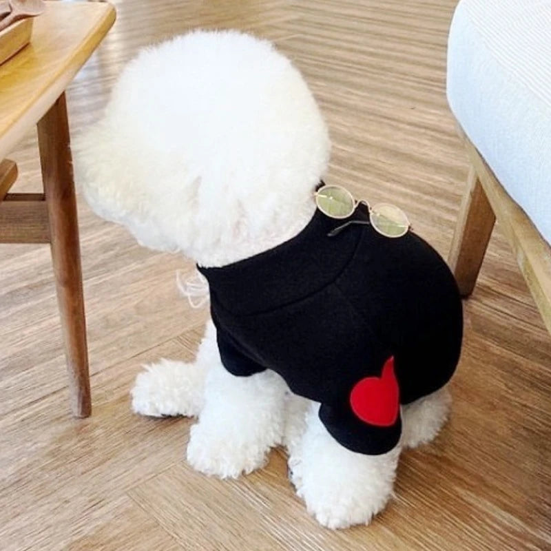 Fashion Dog Hoodies Autumn Dog Clothes for Small Dogs Cute Solid Puppy Sweater Soft Cat Hoodies Pet Sweatshirt Chihuahua Clothes