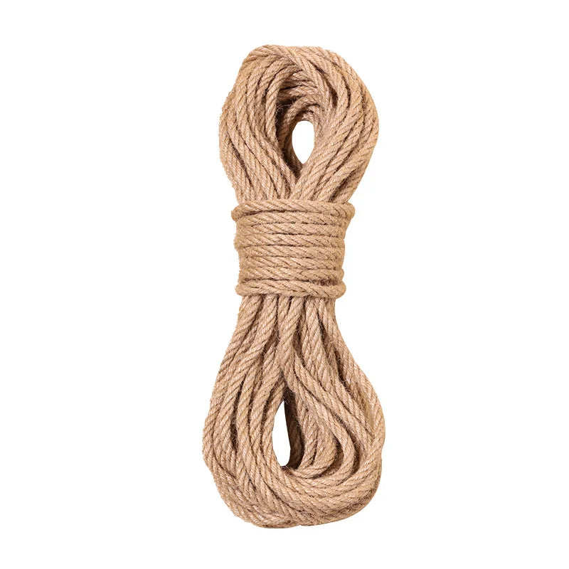 20M/50M Cat DIY Sisal Rope Cat Climbing Grinding Frame Special Cotton Rope Resistant Grinding Scratching Cat Toy Rope-4/6/8mm