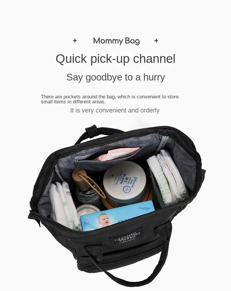 Nappy Backpack Diaper Bag Mummy Large Capacity Bags Mom Baby Multi-Function Waterproof Outdoor Travel Diaper Bags for Baby Care