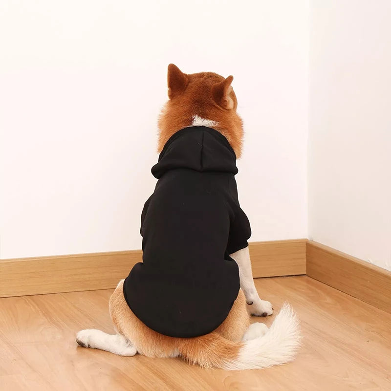 2021 Winter Pet Dog Clothes Dogs Hoodies Fleece Warm Sweatshirt Small Medium Large Dogs Jacket Clothing Pet Costume Dogs Clothes