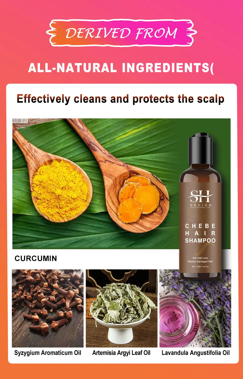 CHEBE Hair Growth Shampoo Conditioner Set Anti Hair Loss Treatment for Men Women Fast Thicken Regrowth Oil Beauty Health SEVICH