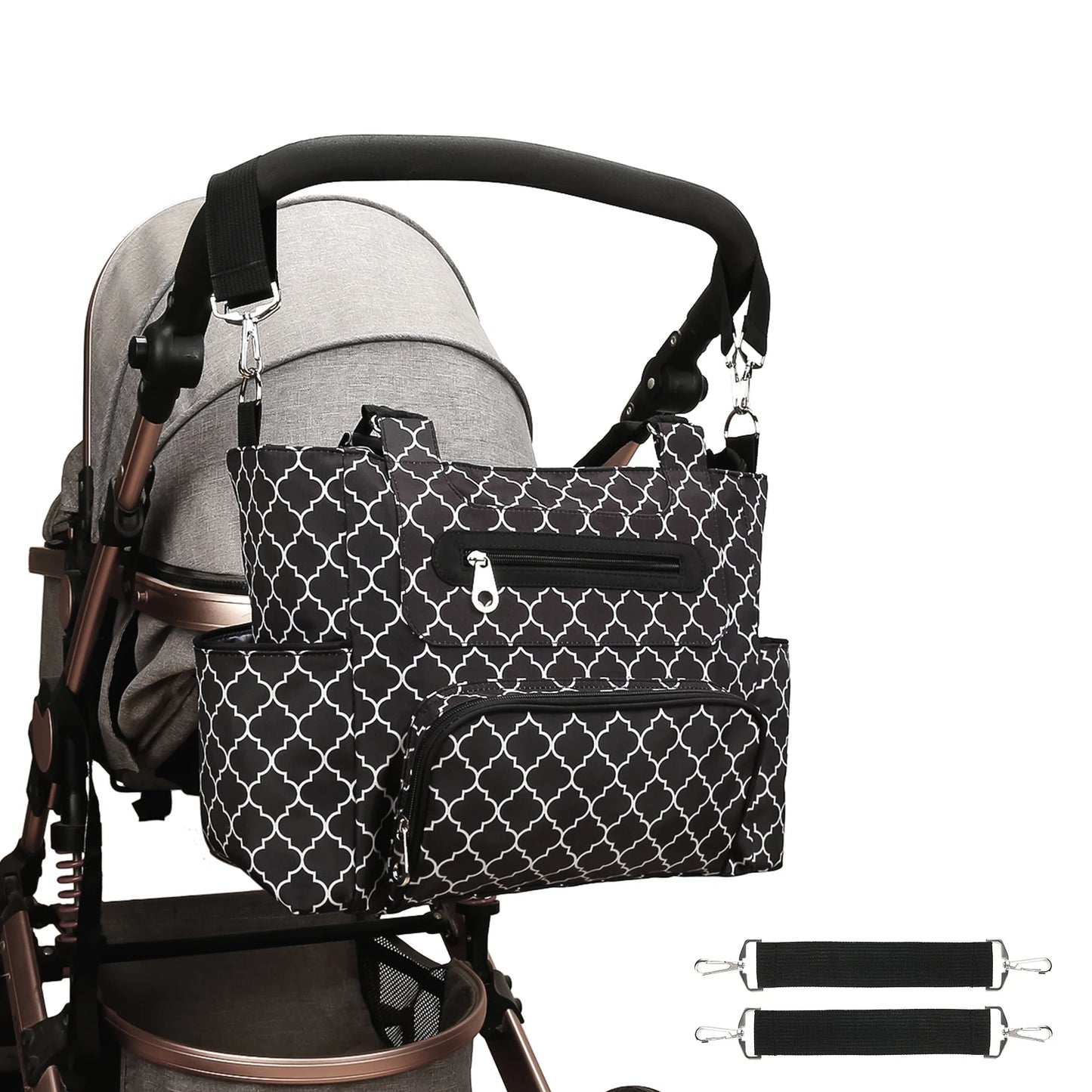 7pcs Nappy Changing Bag Set,Multifunction Mummy Tote Bag Baby Changing Bag Shoulder Handbag Travel Diaper Bag