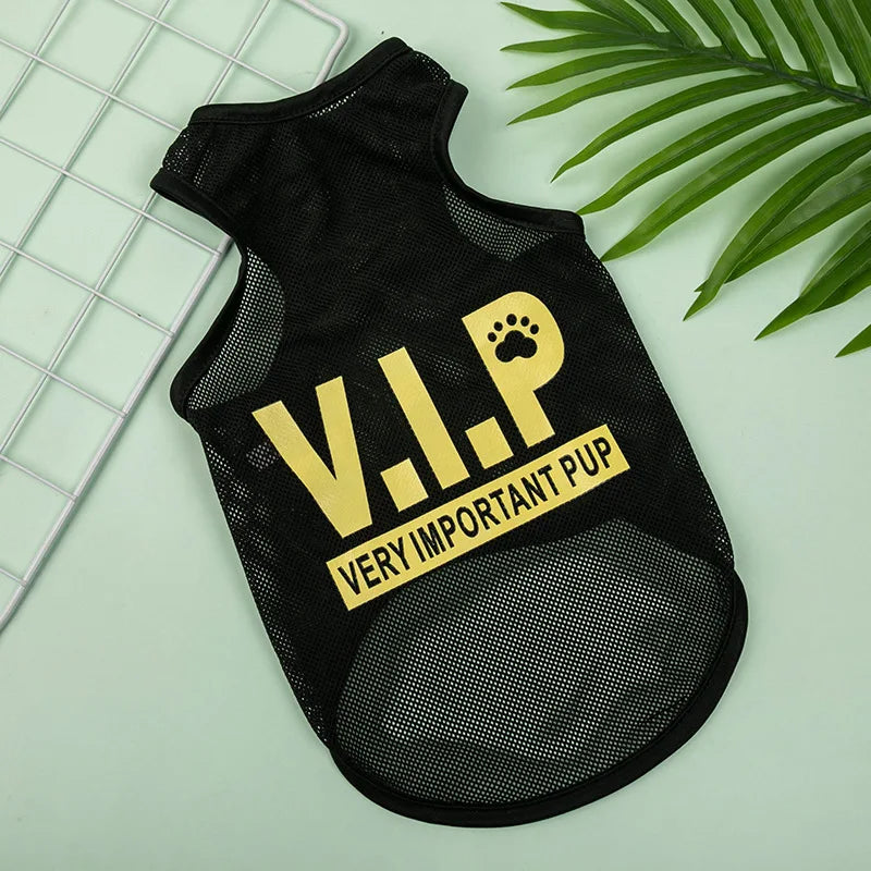 Dog Clothes Mesh Breathable Cool Vests Puppy Summer Clothes For Small Dogs Cat Pet T-Shirt Large Breed Ropa Para Perros