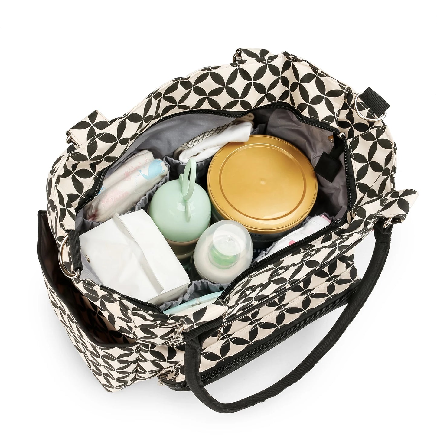 7pcs Nappy Changing Bag Set,Multifunction Mummy Tote Bag Baby Changing Bag Shoulder Handbag Travel Diaper Bag