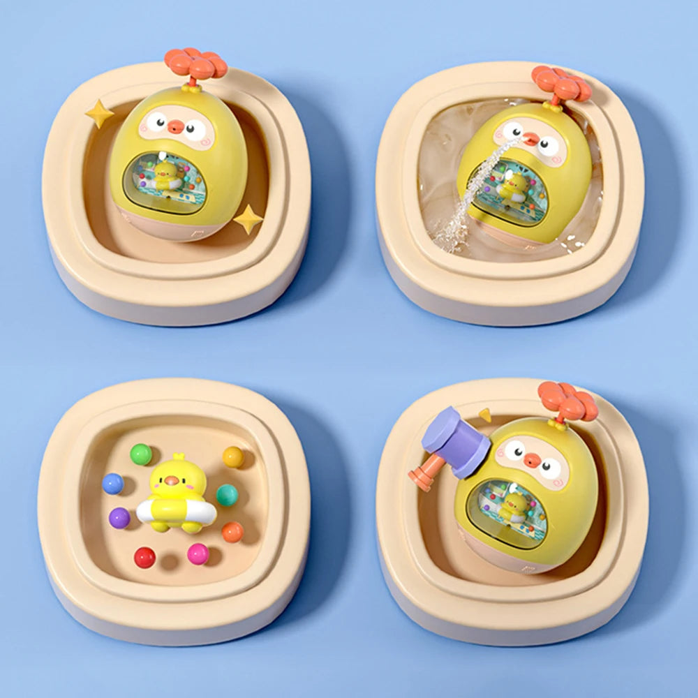 Baby Bath Toy Amphibious Cute Fun Spray Water Tumbler Toy Water Bathtub Pool Beach Kids Baby Toys 12 Months Bathing Bathroom
