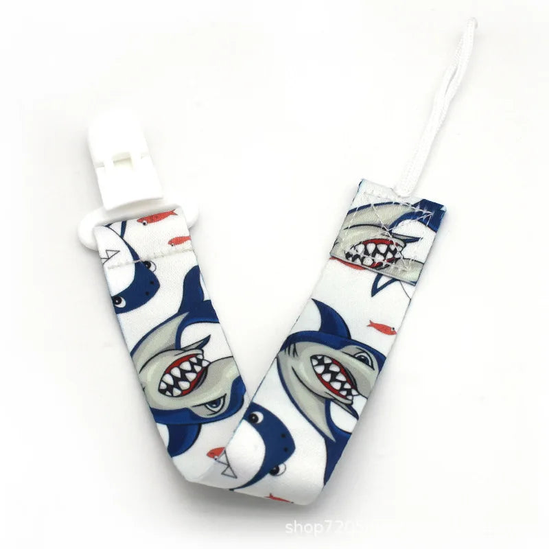 Cartoon Baby Pacifier Clip Chain Ribbon Dummy Soother Holder Chain Anti-drop Buckle Strap for Pacifier Baby Feeding