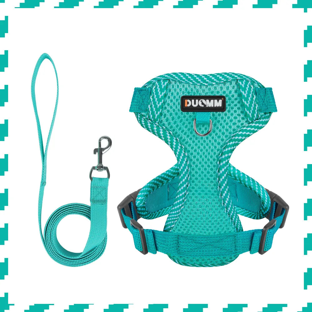 New Breathable Reflective Dog Harness Vest Easy To Wear Comfortable Adjustable Pet Harness for Small Medium Dogs