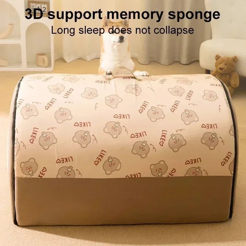1PC Big Dog Kennel Winter Warm Pet Bed for Small Medium Dogs Removable Dog Sleeping Bed Puppy Bed Kennel Dog Accessories 개집