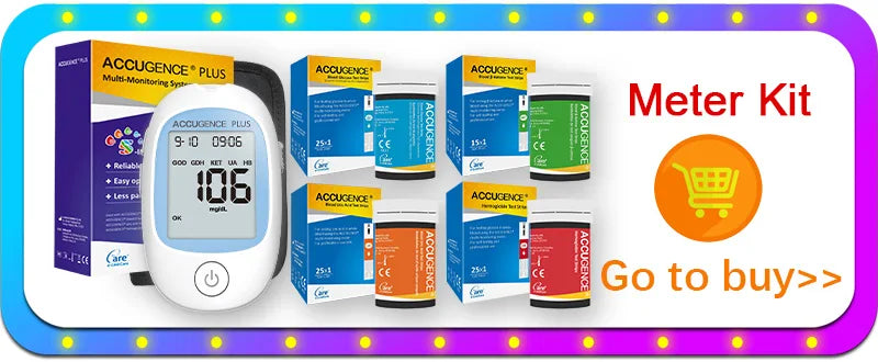 Blood Ketone Hemoglobin Uric Acid Blood Glucose Test Strips Test Strips for PM800 4 in 1 Meter Diabetes Gout HB Anemia Monitor