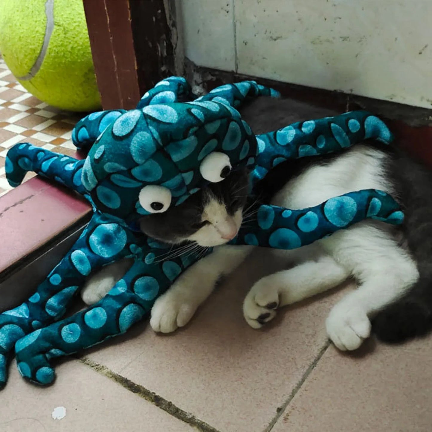 Dog Cat Octopus Costumes Pet Halloween Cosplay Dress Funny Octopus Costume Headwear for Small Dogs Chihuahua Pug Party Outfits