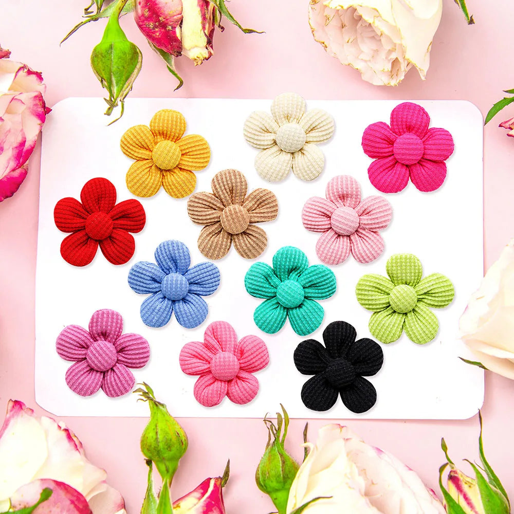 50PCS Dog Hair Bows Fashion Cute Bows For Dogs Cotton Pet Dog Hair Accessories Pet Dog Grooming Bows Dogs Accessories