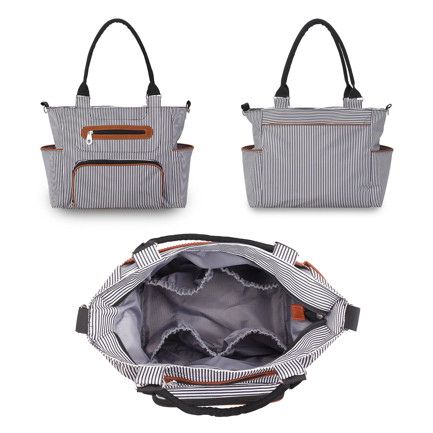 7pcs Nappy Changing Bag Set,Multifunction Mummy Tote Bag Baby Changing Bag Shoulder Handbag Travel Diaper Bag