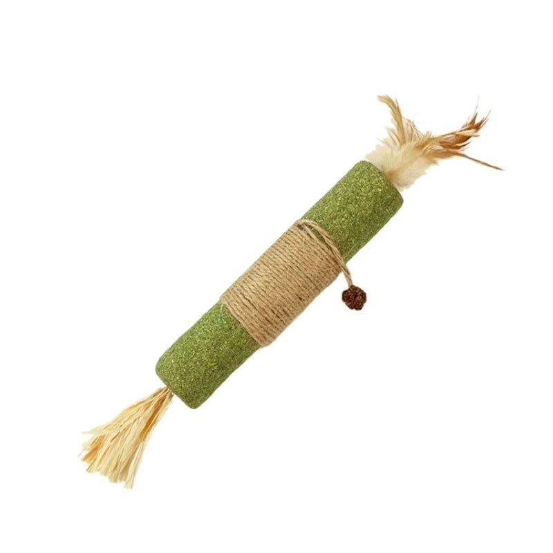 Cats Catmint Stick Cats Teether Licking Stick Cats Teaser Stick Toy Chewing Matatabi Cats Hairballs Removal Treat Stick