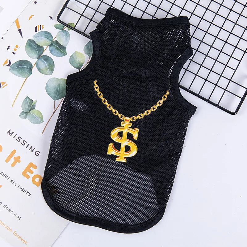 Dog Clothes Mesh Breathable Cool Vests Puppy Summer Clothes For Small Dogs Cat Pet T-Shirt Large Breed Ropa Para Perros