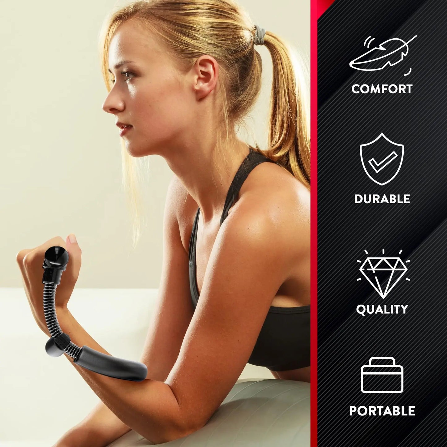 Wrist Muscles with Power Wrists Exerciser trength Training Arms Trainer Workout Equipments Handle